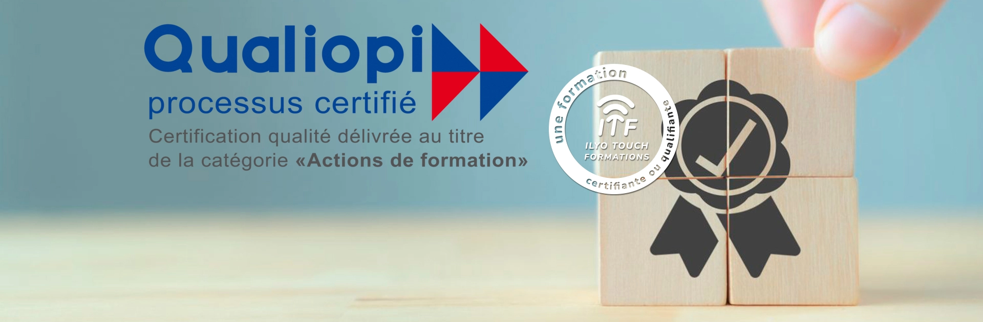 ILYO TOUCH Formations compte parmi les premiers organismes de formation en France à avoir obtenu la certification Qualiopi, suite à l'audit réalisé par CAPCERT.